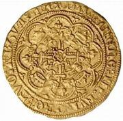 ½ Noble - Edward III Post-Treaty period; London mint, United Kingdom, 1369-1377 reverse image