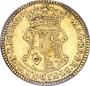 ½ Guinea - William and Mary 2nd busts, United Kingdom, 1690-1694 reverse image