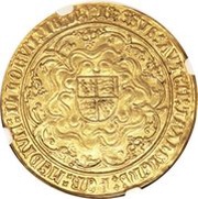 1 Sovereign - Henry VIII 2nd coinage, United Kingdom, 1526-1544 reverse image