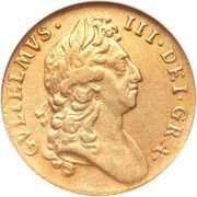 1 Guinea - William III 1st bust obverse image