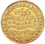 Triple Unite - Charles I Oxford mint, United Kingdom, 1642 reverse image