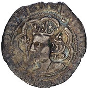 ½ Groat - David II 2nd Coinage, Class C obverse image