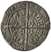 1 Groat - David II 3rd Coinage, United Kingdom, 1367-1371 reverse image