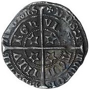 1 Groat - David II 3rd Coinage, United Kingdom, 1367-1371 reverse image