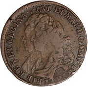 1 Bawbee - William and Mary obverse image