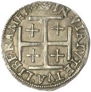 ½ Testoon - Mary I 1st Period, Type IIIa, United Kingdom, 1556-1557 reverse image