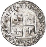 1 Testoon - Mary I 1st Period, Type IIIb, United Kingdom, 1558 reverse image