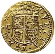 1 Britain Halfcrown - Charles I 3rd Coinage, 1st Issue, United Kingdom, 1637-1638 reverse image
