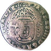 500 Réis - Afonso VI Countermarked 400 Réis obverse image