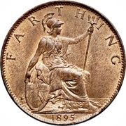 1 Farthing - Victoria 4th portrait, United Kingdom, 1895-1901 reverse image