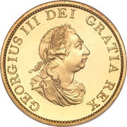 ½ Penny - George III 3rd issue; Proof obverse image