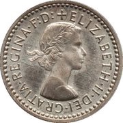 2 Pence - Elizabeth II Maundy pre-decimal; 2nd issue obverse image