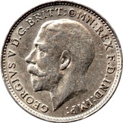 3 Pence - George V 1st issue; incl. Maundy obverse image