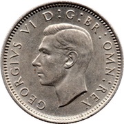 6 Pence - George VI 2nd coinage obverse image