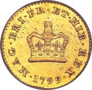 ⅓ Guinea - George III, United Kingdom, 1797-1800 reverse image