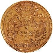 3200 Réis - João V 2nd Type of Shield; Bahia Mint reverse image