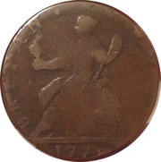 ½ Penny George Gordon - Britannia reverse image