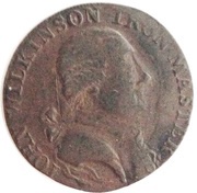 ½ Penny Warwickshire - Wilkinson / North Wales obverse image