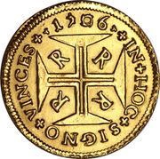 4000 Réis - Pedro II Rio de Janeiro Mint, Brazil, 1703-1707 reverse image