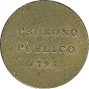 ½ Penny Suffolk – Sudbury / Goldsmiths, United Kingdom, 1793 reverse image