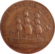 ½ Penny Durham - South Shields, United Kingdom, 1794 reverse image