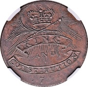 ½ Penny Essex - Chelmsford / J. Jordan, United Kingdom, 1794 reverse image