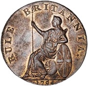 ½ Penny Hampshire - Emsworth / J. Stride, United Kingdom, 1794 reverse image