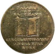½ Penny Suffolk - Bury / Rackham's, United Kingdom, 1794 reverse image