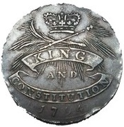 ½ Penny Middlesex - Newgate / King and Constitution, United Kingdom, 1794 reverse image
