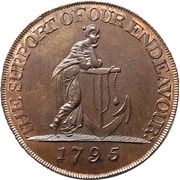 ½ Penny Middlesex - London / Chelsea, United Kingdom, 1795 reverse image