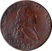 ½ Penny Middlesex - National Series / Duke of York obverse image