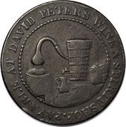 ½ Penny Perthshire - Perth / D. Peters obverse image