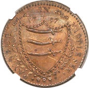 1 Penny Middlesex, United Kingdom, 1797 reverse image
