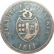 1 Penny Somerset - Bristol / Brass and Copper Company obverse image