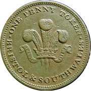 1 Penny Bristol and South Wales, United Kingdom, 1811 reverse image