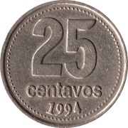25 Centavos reverse image