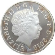 1 Penny - Elizabeth II 4th portrait; Royal Shield, Silver Proof obverse image