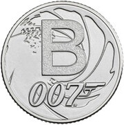 10 Pence - Elizabeth II 5th portrait; B - James Bond, United Kingdom, 2018-2019 reverse image