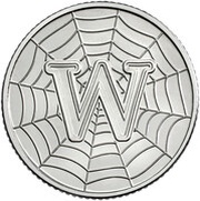 10 Pence - Elizabeth II 5th portrait; W - World Wide Web, United Kingdom, 2018-2019 reverse image
