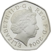 50 Pence - Elizabeth II Four Minute Mile; Silver Piedfort obverse image