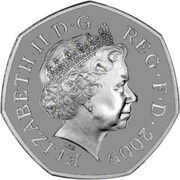 50 Pence - Elizabeth II 4th portrait; Britannia New Pence obverse image