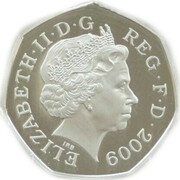 50 Pence - Elizabeth II EEC 50p Anniversary, Silver Proof obverse image