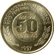 50 Centavos Women's Vote reverse image