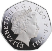 50 Pence - Elizabeth II Tennis; Silver obverse image