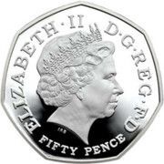 50 Pence - Elizabeth II Commonwealth Games; Silver Proof obverse image