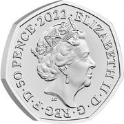 50 Pence - Elizabeth II 5th portrait; Alan Turing obverse image