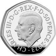 50 Pence - Charles III Windrush Generation; Silver Proof obverse image