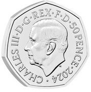 50 Pence - Charles III RNLI obverse image