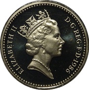 1 Pound - Elizabeth II 3rd portrait; Northern Irish Flax obverse image