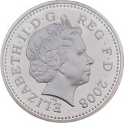 1 Pound - Elizabeth II Welsh Dragon; Silver Proof obverse image